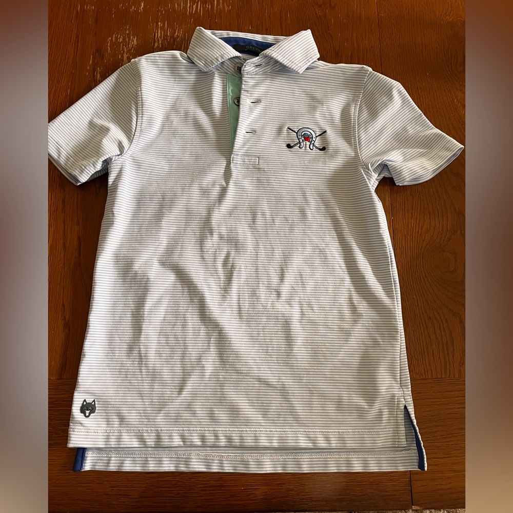 Greyson Kids Golf Polo Shirt with Embroidered Design